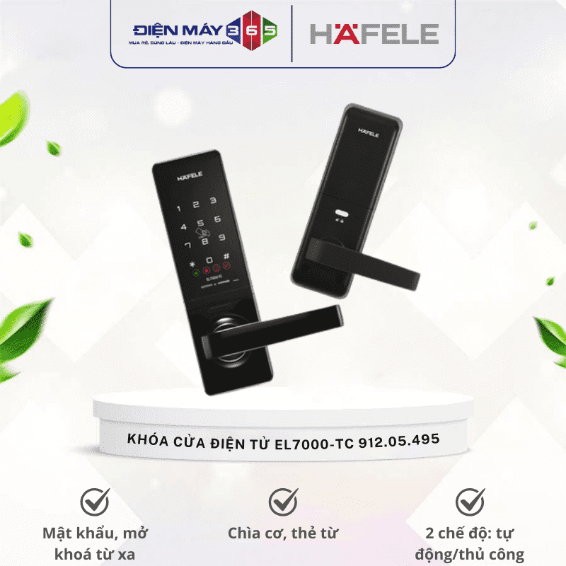 Khóa cửa điện tử Hafele EL7000-TC 912.05.495 3 Khóa cửa điện tử Hafele EL7000-TC 912.05.495