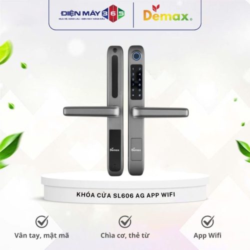 Khóa cửa điện tử Demax SL606 AG App Wifi