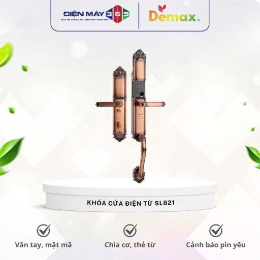 Khóa cửa điện từ Demax SL821 cho đại sảnh - biệt thự 4 Khoa cua dien tu Demax SL821 cho dai sanh – biet thu