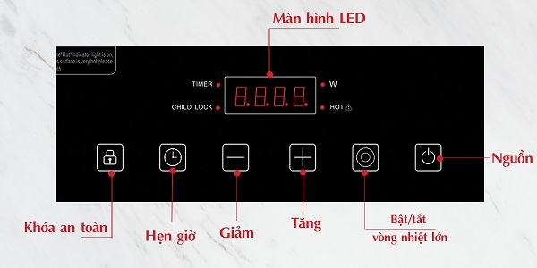 Bếp điện từ hỗn hợp Chefs EH-MIX321 5 Bếp điện từ hỗn hợp Chefs EH-MIX321 - Ảnh 3