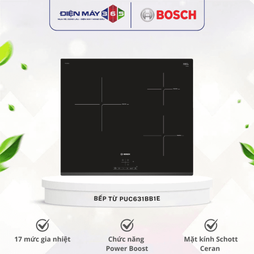 Bếp từ 3 vùng nấu Bosch PUC631BB1E
