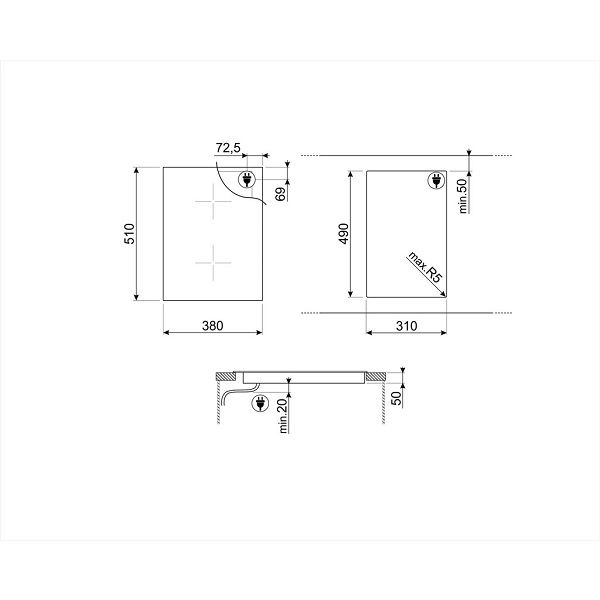 Bếp từ Hafele Smeg SIM631WLDR 535.64.143 4 Bếp từ Hafele Smeg SIM631WLDR 535.64.143 - Ảnh 2