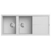 Chậu rửa bát Konox Granite Livello Smart 1160 White Silver 1 chau rua bat konox granite livello 1160 silver min