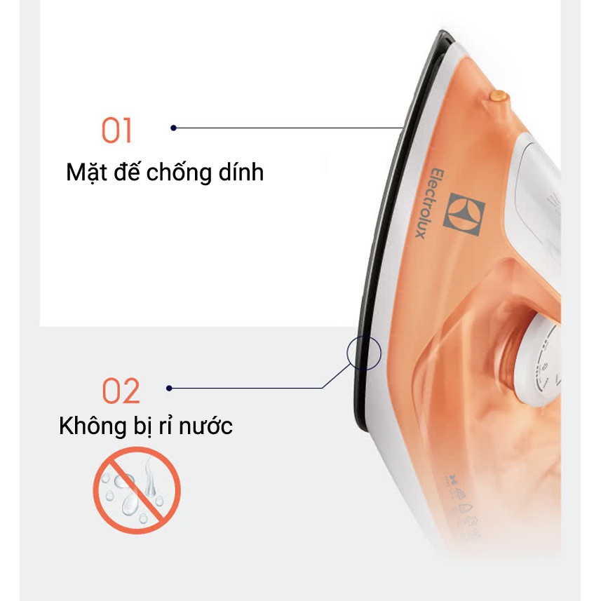 Bàn ủi hơi nước Electrolux ESI4007 5 Bàn ủi hơi nước Electrolux ESI4007 - Ảnh 3