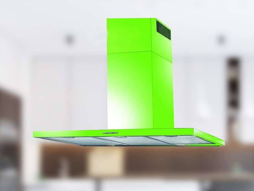 Máy hút mùi gắn tường Faster Quatro green 3 Máy hút mùi gắn tường Faster Quatro green