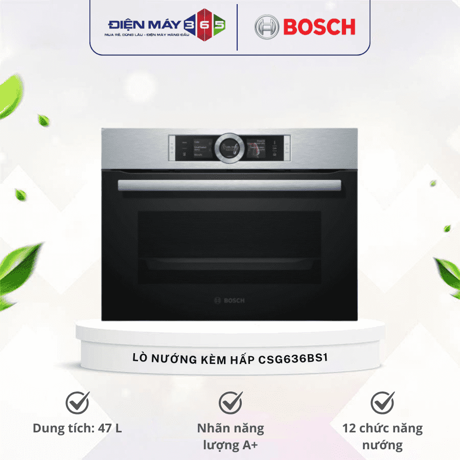 Lò nướng kèm hấp Bosch CSG636BS1 3 Lò nướng kèm hấp Bosch CSG636BS1