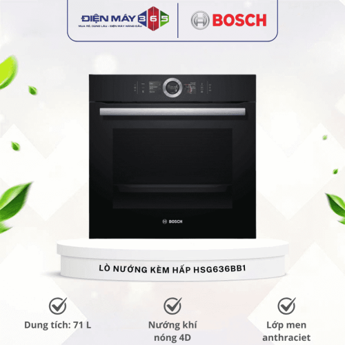 Lò nướng kèm hấp Bosch HSG636BB1