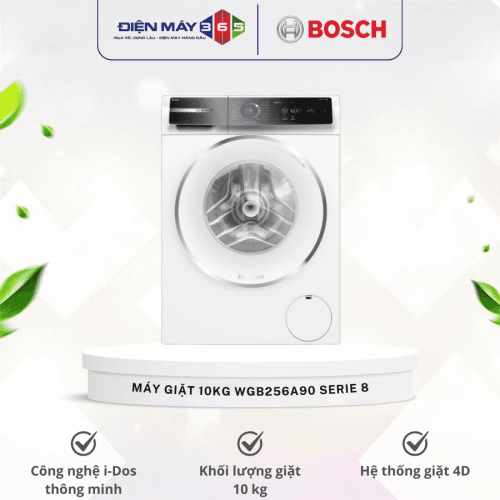 Máy giặt Bosch 10kg WGB256A90 Serie 8