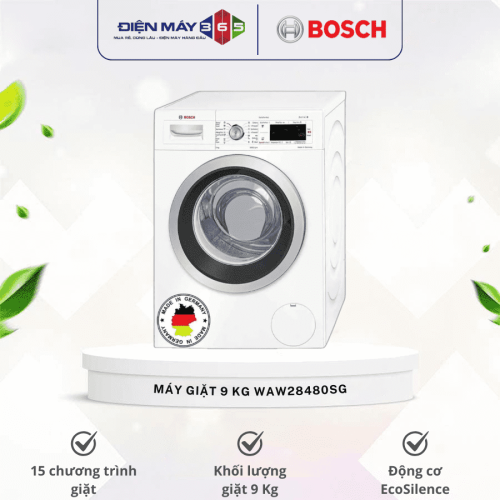 Máy Giặt Bosch 9 Kg WAW28480SG cửa trước