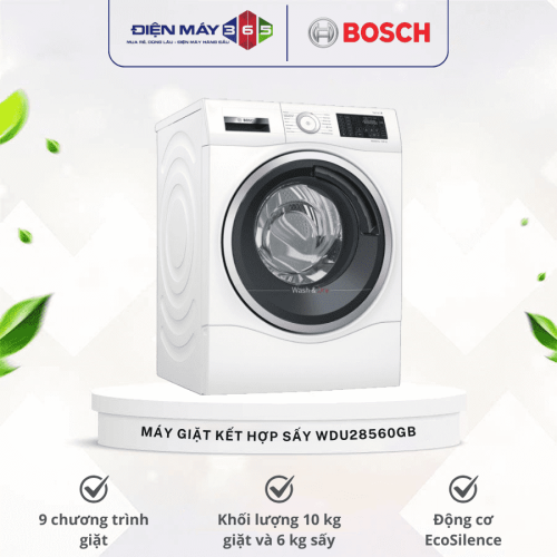 Máy giặt kết hợp sấy quần áo Bosch WDU28560GB