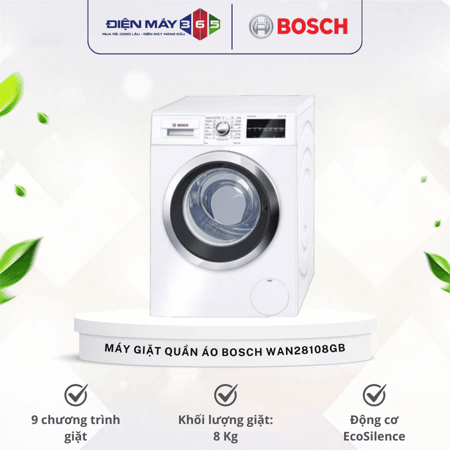 Máy giặt quần áo Bosch WAN28108GB 3 Máy giặt quần áo Bosch WAN28108GB