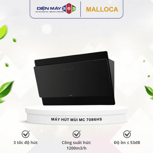 Máy hút khói khử mùi áp tường dạng nghiêng MALLOCA MC 7086HS 4 may hut khoi khu mui ap tuong dang nghieng malloca mc 7086hs optimized
