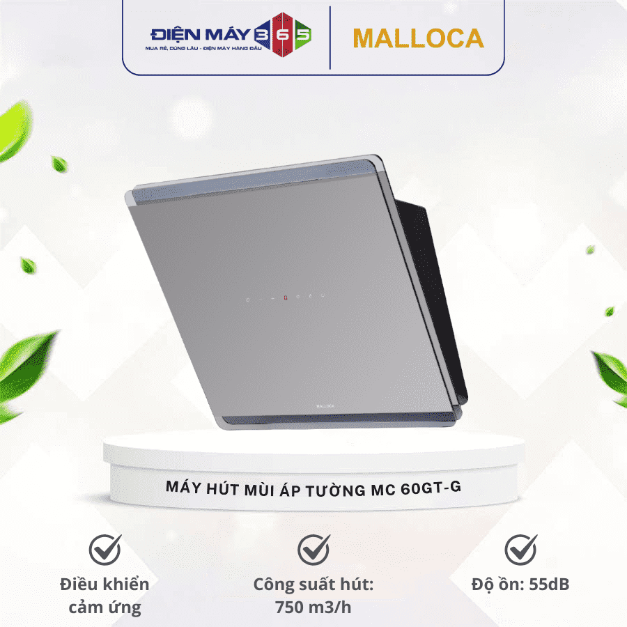 Máy hút khói khử mùi áp tường MALLOCA MC 60GT-G 3 Máy hút khói khử mùi áp tường MALLOCA MC 60GT-G