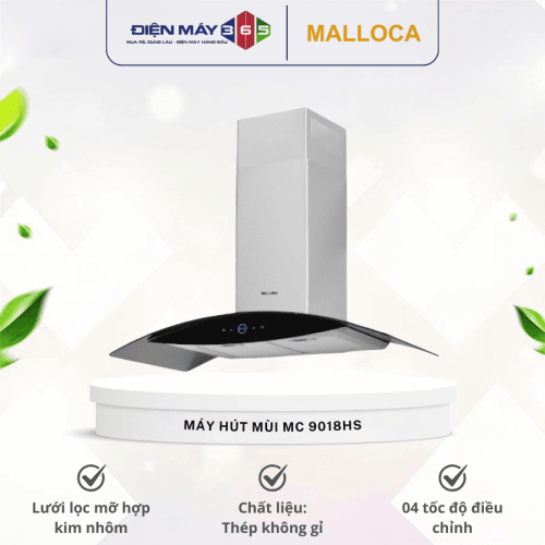 Máy hút khói khử mùi Malloca MC 9018HS