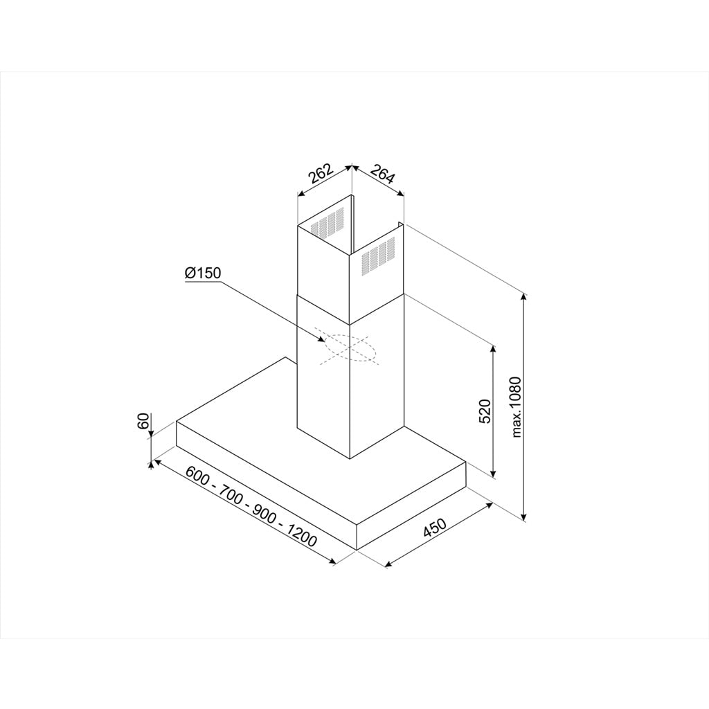 Máy hút mùi Hafele Smeg KBT600XE 536.84.433 7 Máy hút mùi Hafele Smeg KBT600XE 536.84.433 - Ảnh 5
