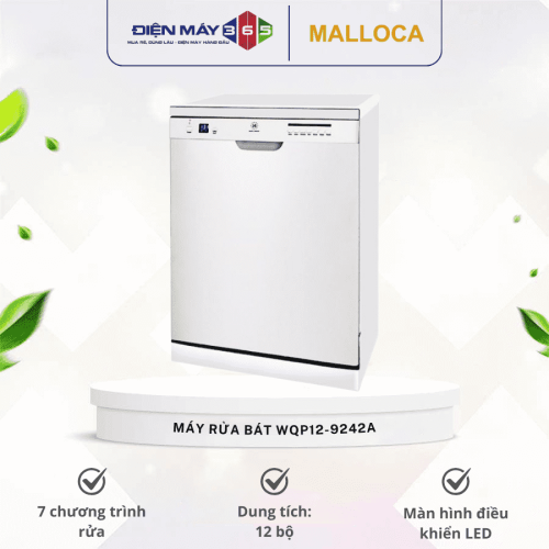 Máy rửa bát Malloca WQP12-9242A