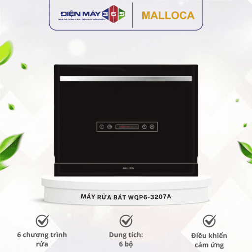 Máy rửa bát Malloca WQP6-3207A 4 may rua bat malloca wqp6 3207a optimized