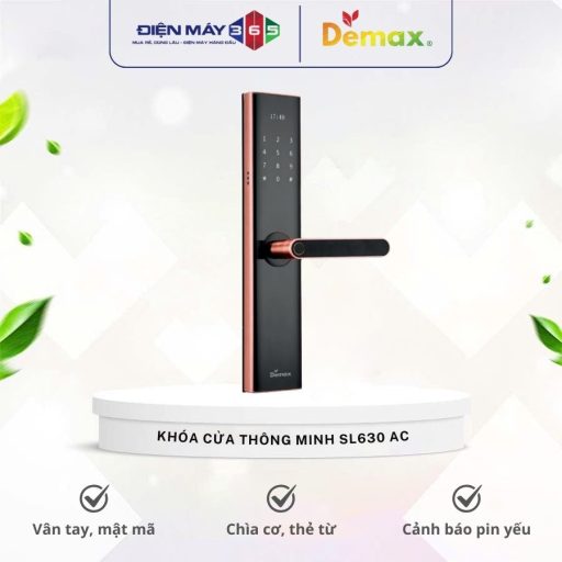 Khóa cửa thông minh Demax SL630 AC 4 Khoa cua thong minh Demax SL630 AC