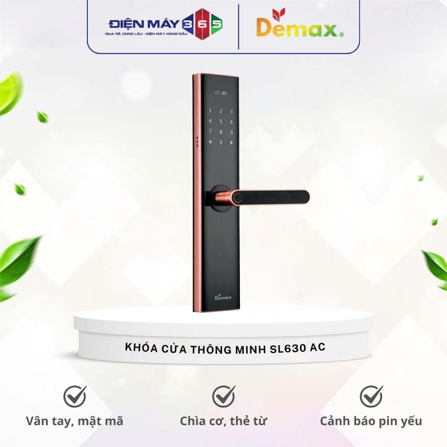 Khóa cửa thông minh Demax SL630 AC 3 Khóa cửa thông minh Demax SL630 AC