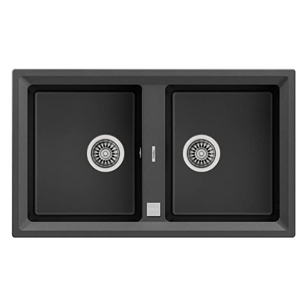 Chậu đá Teka STONE 90 B-TG 2B Black 115260007 3 Chậu đá Teka STONE 90 B-TG 2B Black