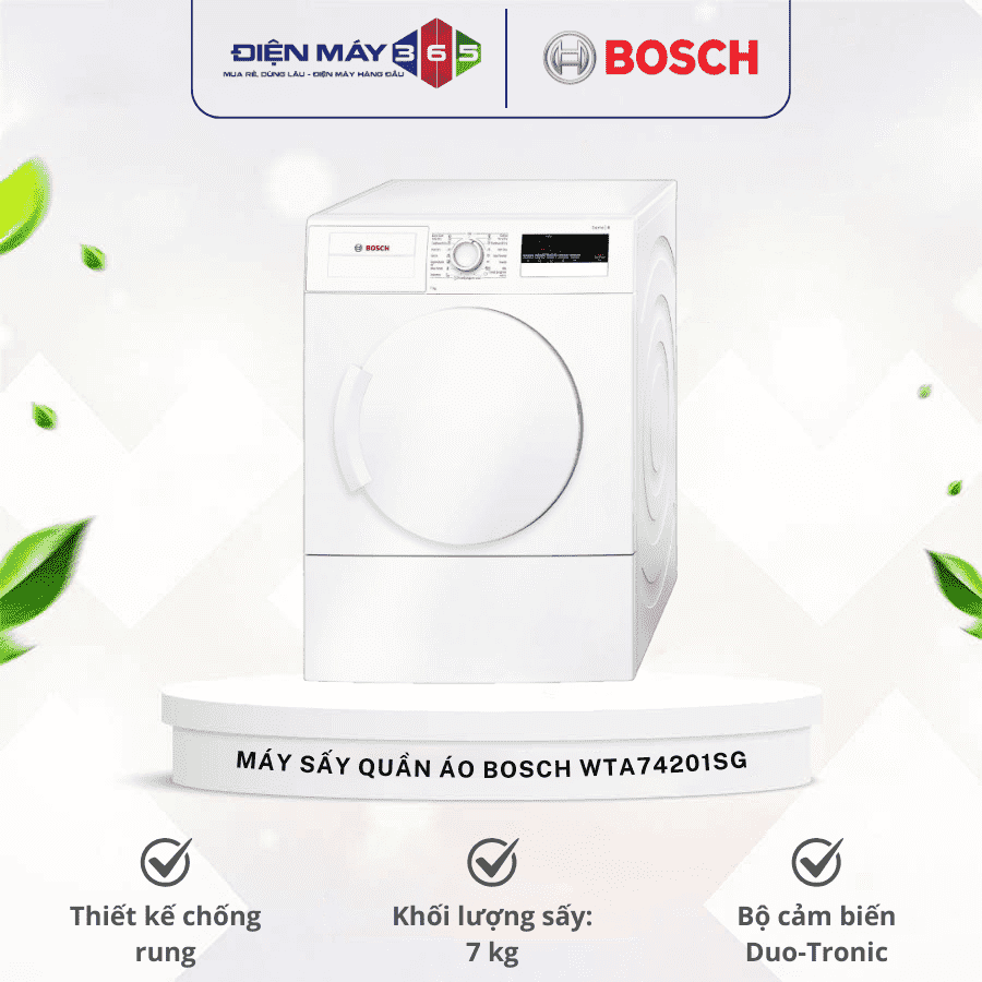 Máy sấy quần áo Bosch WTA74201SG 3 Máy sấy quần áo Bosch WTA74201SG