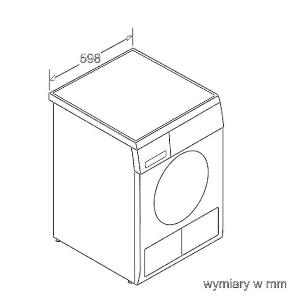 Máy sấy quần áo Bosch WTB86201PL 5 Kích thước của Máy sấy quần áo Bosch WTB86201PL