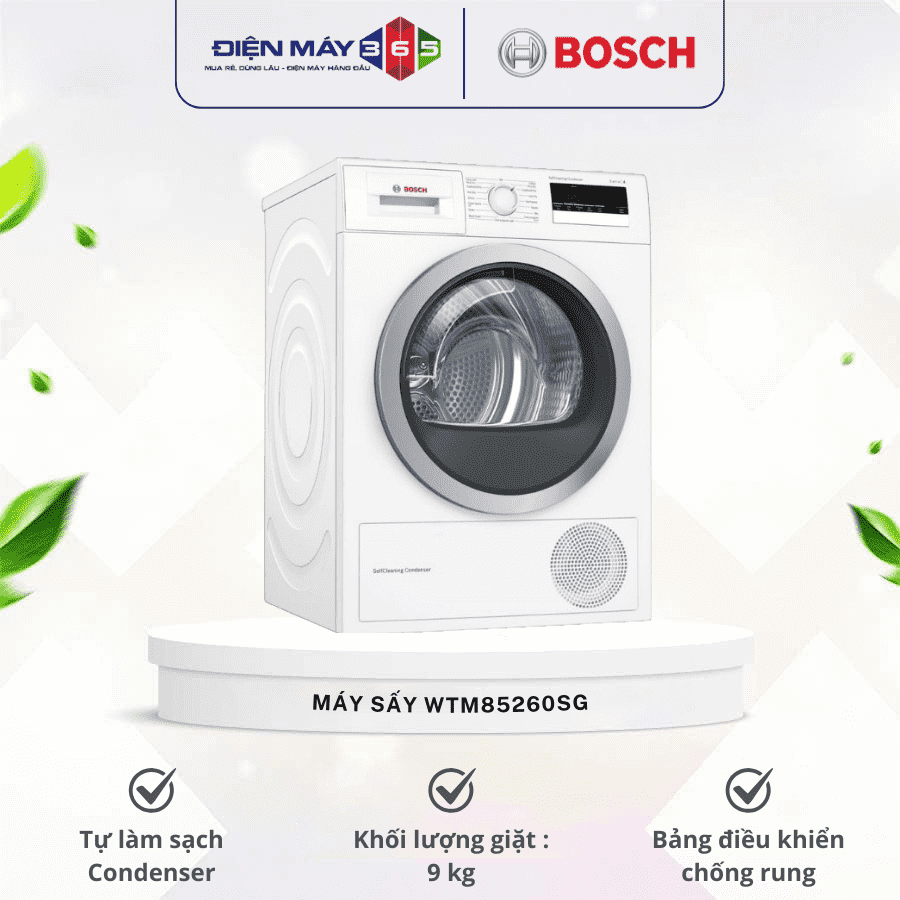 Máy sấy quần áo Bosch WTM85260SG 2 Máy sấy quần áo Bosch WTM85260SG