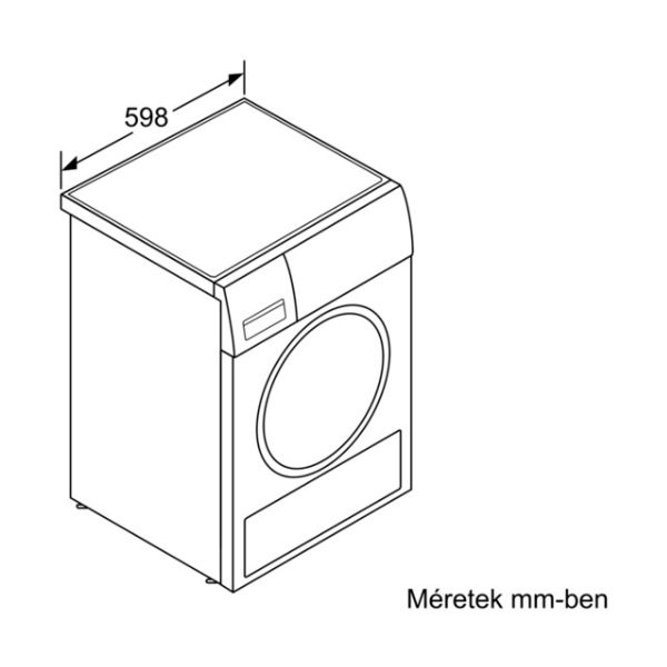 Máy sấy quần áo Bosch WTW85560BY 5 Kích thước của Máy sấy quần áo Bosch WTW85560BY