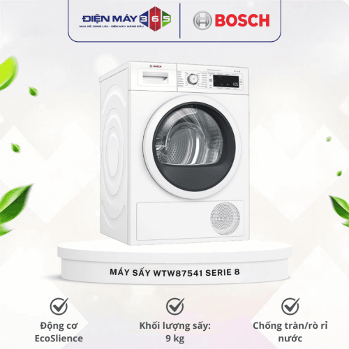 Máy sấy quần áo Bosch WTW87541 Serie 8