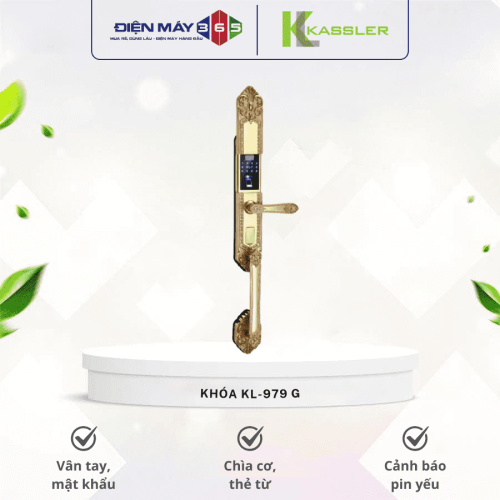Khóa điện tử Kassler KL-979 G/ Khóa vân tay tân cổ