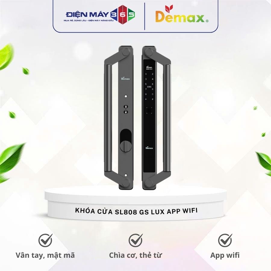 Khóa cửa đại sảnh biệt thự Demax SL808 GS Lux App Wifi 3 Khóa cửa đại sảnh biệt thự Demax SL808 GS Lux App Wifi