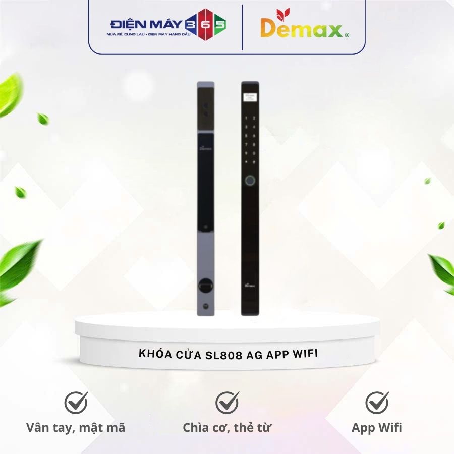 Khóa cửa điện tử chống nước Demax SL808 AG App Wifi 3 Khóa cửa điện tử chống nước Demax SL808 AG App Wifi