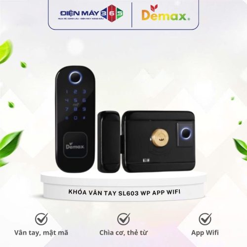 Khóa cửa vân tay Demax SL603 WP App Wifi