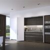 Cửa trượt xếp bằng gỗ Hafele 408.31.011 2 Cửa trượt xếp bằng gỗ Hafele 408.31.011