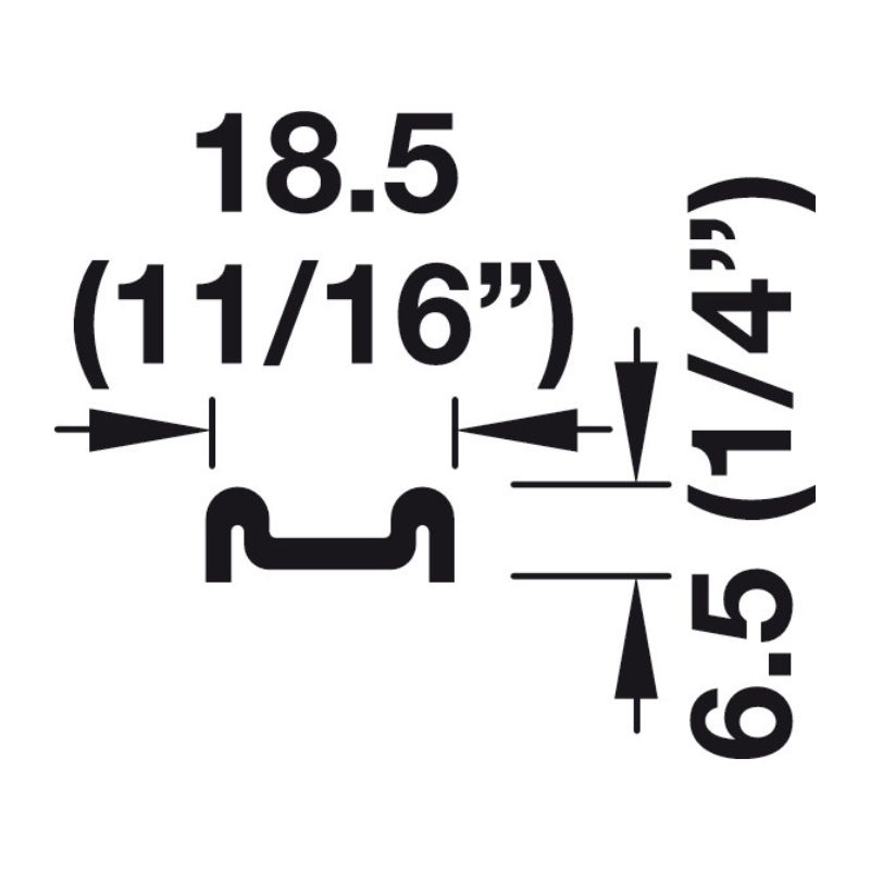 Ray đôi dẫn trượt dưới Hafele 415.11.605 3 Ray đôi dẫn trượt dưới Hafele 415.11.605