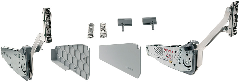 Bộ Tay Nâng Free Up P2us Xám Hafele 493.05.801 3 Bộ Tay Nâng Free Up P2us Xám Hafele 493.05.801