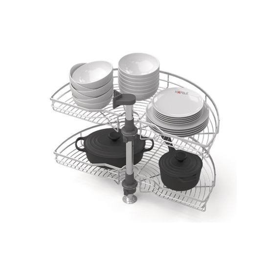 Bộ rổ góc xoay 180 độ Hafele Mezzo 548.37.001 6 Bộ rổ góc xoay 180 độ Hafele Mezzo 548.37.001