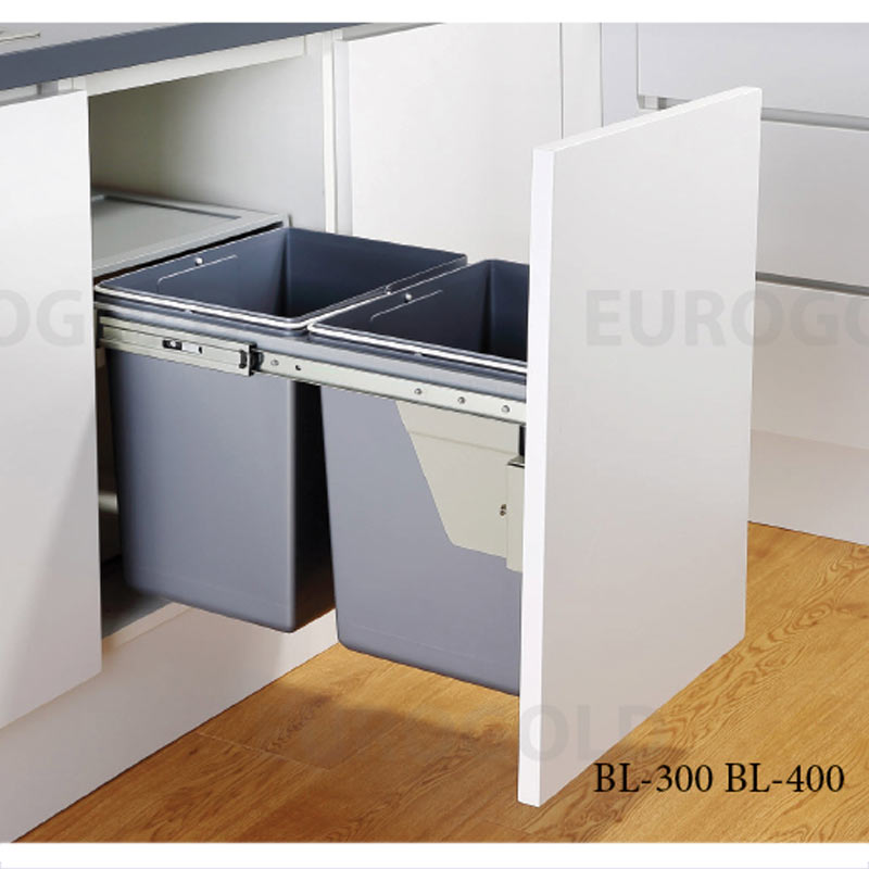Thùng rác âm tủ Eurogold BL400 3 Thùng rác âm tủ Eurogold BL400