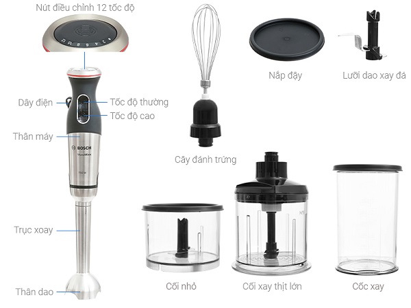 Máy xay cầm tay Bosch MSM87180 4 Máy xay cầm tay Bosch MSM87180