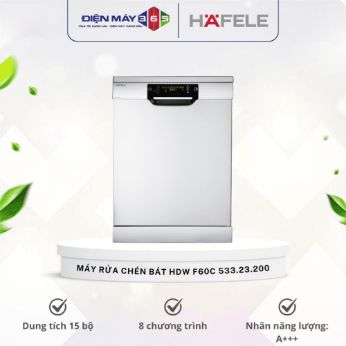 Máy rửa chén bát độc lập Hafele HDW F60C 533.23.200 15 bộ