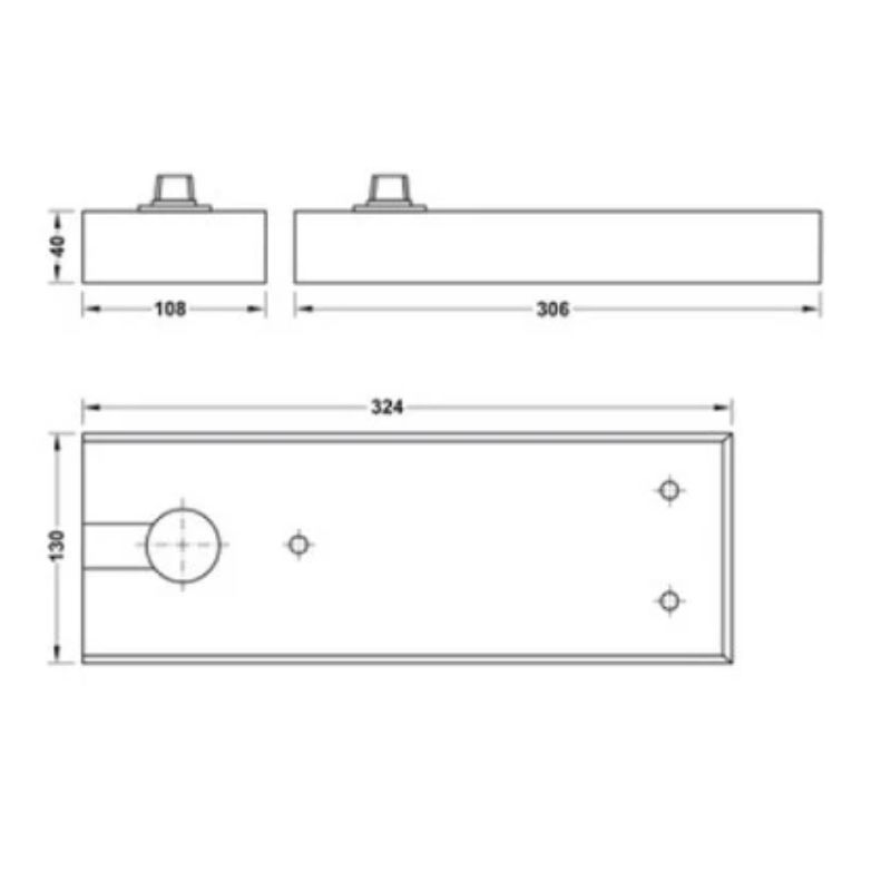 Bản lề sàn DCL41 EN4 150Kg Hafele 932.84.046 4 Kích thước bản lề sàn DCL41 EN4 150Kg Hafele 932.84.046