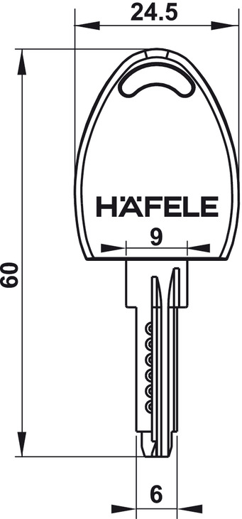 Hệ chìa chủ cho hệ khóa DIY Hafele 482.01.114 4 Hệ chìa chủ cho hệ khóa DIY Hafele 482.01.114