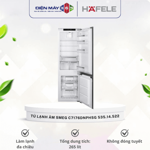 Tủ lạnh âm Smeg C7176DNPHSG 535.14.522