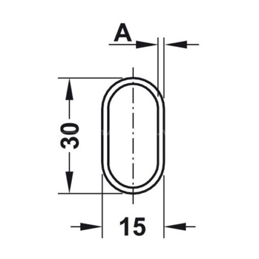 Giá treo quần áo Oval Hafele 801.21.835 4 Giá Treo Quần Áo Oval Hafele 801.21.835