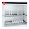 Giá bát đĩa cố định 2 tầng khung nhôm nan oval (Quả Trám) Inoxen EV8080 1 Giá bát đĩa cố định 2 tầng khung nhôm nan oval (Quả Trám) Inoxen EV8080