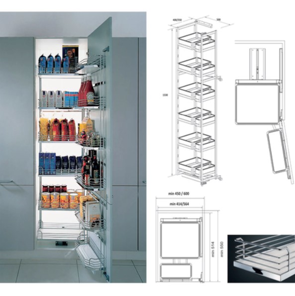 Kệ tủ kho cánh mở đáy gỗ Inoxen TKM-545M 3 Kệ tủ kho cánh mở đáy gỗ Inoxen TKM-545M