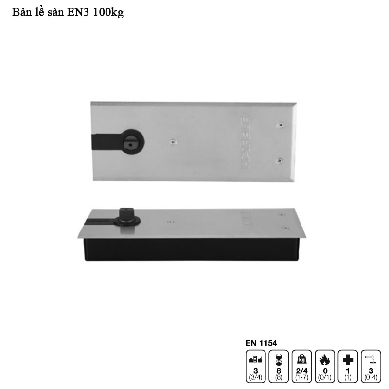Bản lề sàn EN3 100Kg Hafele 932.79.030 3 Bản lề sàn EN3 100Kg Hafele 932.79.030