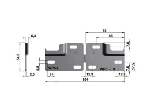 Bas gắn tường Hafele 290.41.994 5 Kích thước của Bas gắn tường Hafele 290.41.994