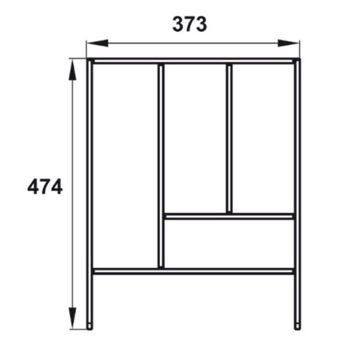 Bộ khay chia ngăn kéo Hafele 552.52.804 5 Kích thước của Bộ khay chia ngăn kéo Hafele 552.52.804