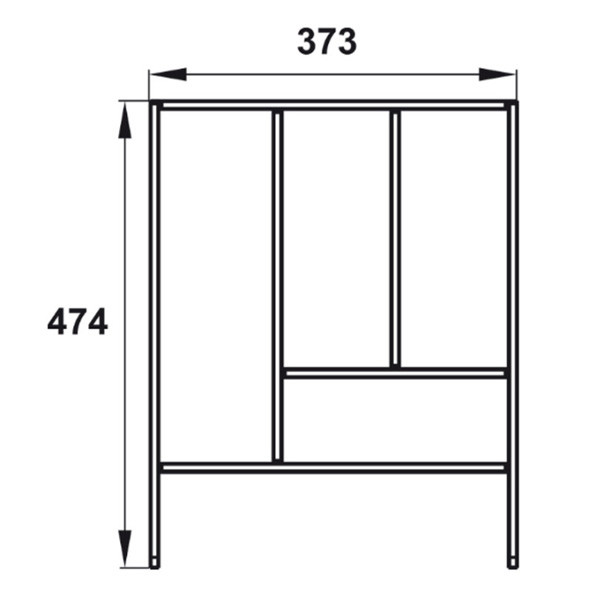 Bộ khay chia ngăn kéo Hafele 552.52.804 4 Kích thước của Bộ khay chia ngăn kéo Hafele 552.52.804